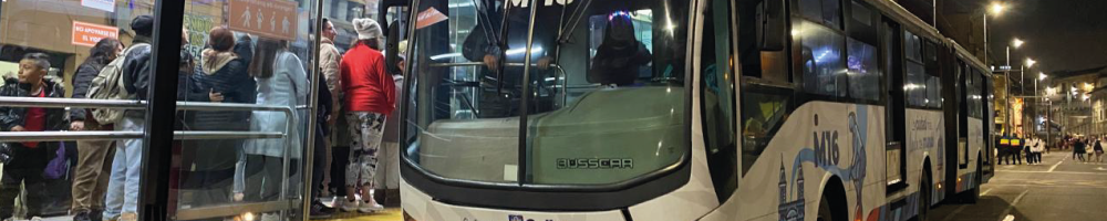 Operación nocturna del trolebus