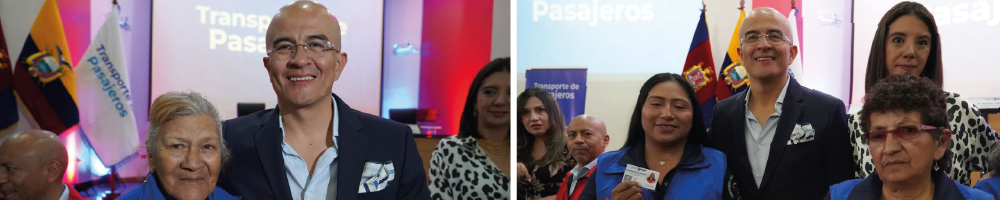 Gerente General Xavier Vásquez con vendedores regularizados