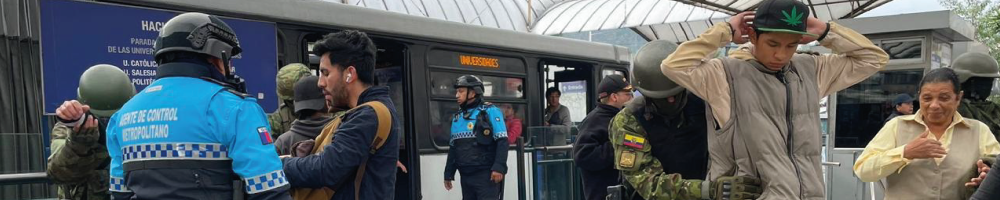 Operativo de seguridad en la Estación Playón de La Marín